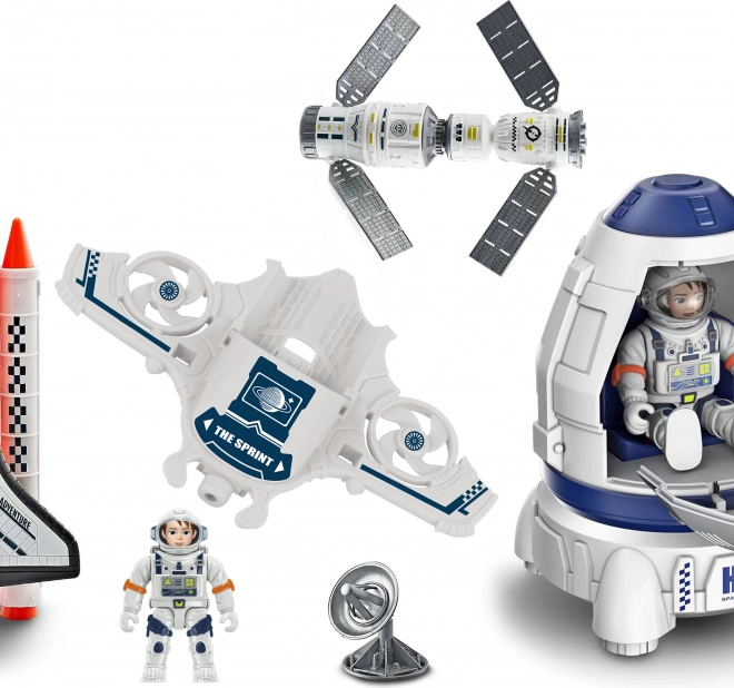 Vesoljski set s figurico in raketoplanom