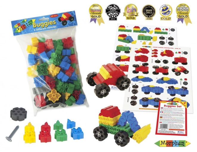 Morphun 4 Vozila gradbeni set - 64 delov