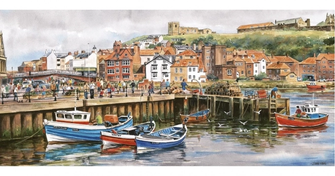 Gibsons panoramska sestavljanka Whitby, Yorkshire 636 kosov