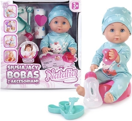 Lutka dojenček, ki lula 30 cm EDU&FUN