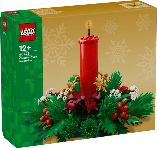 Ikonična praznična namizna dekoracija LEGO