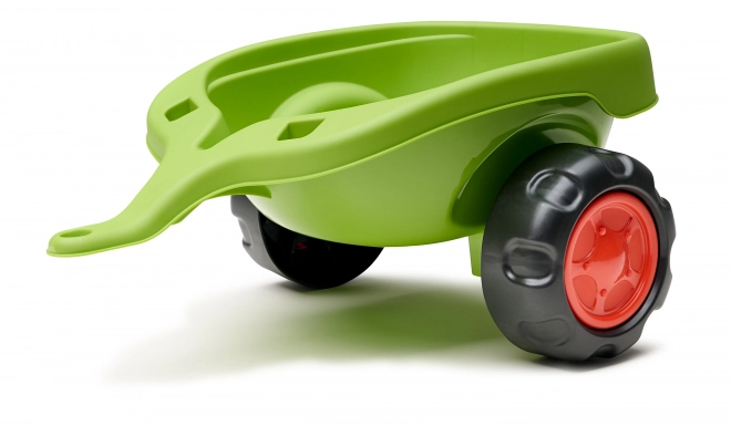 Vozni traktor Claas s prikolico, nakladalnikom in žlico