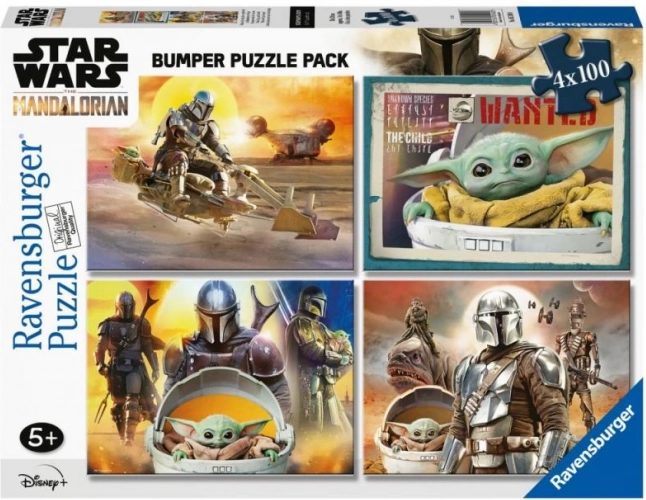 Sestavljanka RAVENSBURGER Star Wars: Mandalorian 4×100 kosov