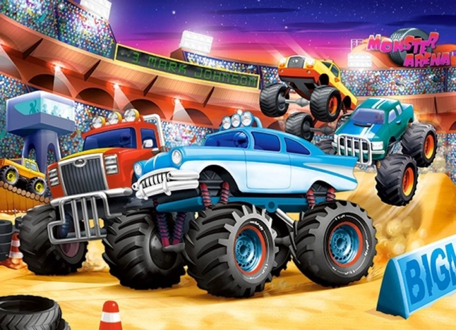 Sestavljanka 70 koščkov Monster Truck Show
