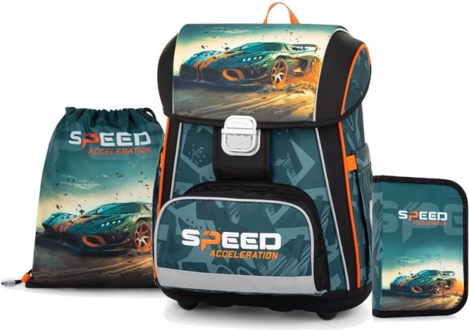 OXYBAG Šolski set 3 kosi Premium Avto