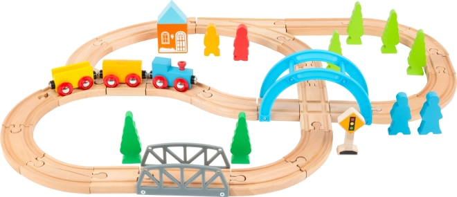small foot lesena železniška proga Journey – komplet 40 delov