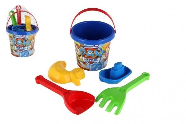 Komplet za peskovnik 5 kos plast Paw Patrol/Patrulja tačk modra v mreži 12x22x12cm 12m+ Wader