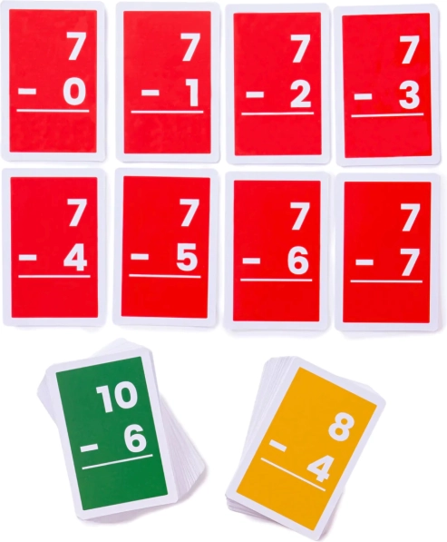 Bigjigs Toys Kartice Odštevanje 1–10