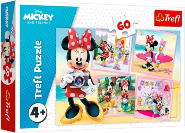 Sestavljanka 60 kosov - Prisrčna Minnie - Disney Minnie