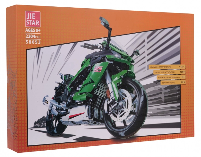 Komplet športni motocikel zelen 2304 kosov