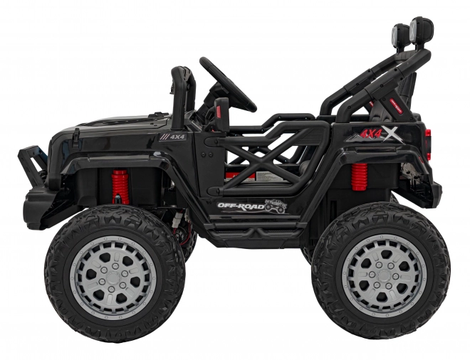 Otroški električni avto off-road črne barve