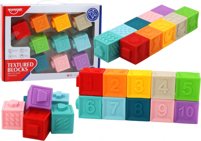 Set za poučne gumijaste kocke za otroke