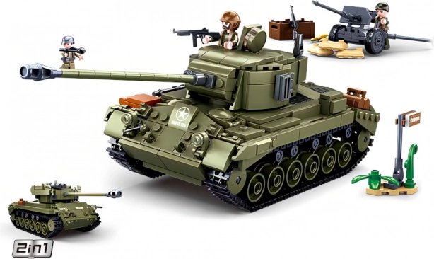 Sluban Army srednji tank 2v1 in protiletalski top sestavljanka