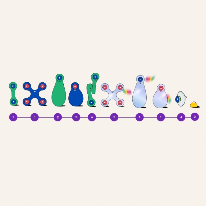 Clixo Grip in Stick, set s prizmatičnimi elementi