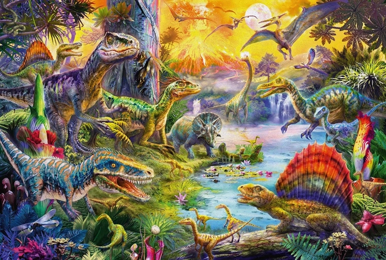 Čudovita ilustracija dinozavrov