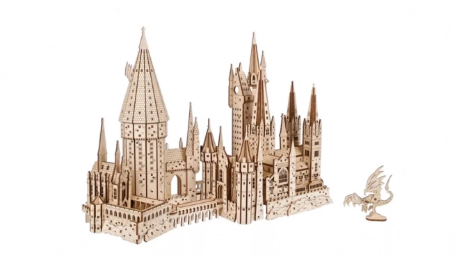 Ugears 3D leseno mehansko puzzle Grad Bradavičarka, Harry Potter