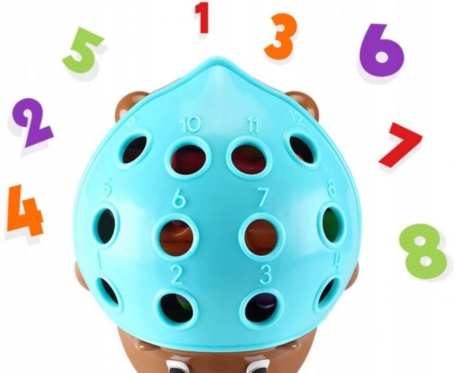 Woopie izobraževalna igra ježek sorter Montessori 4v1