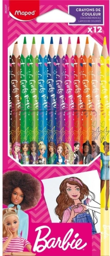 Barvice Maped z motivom Barbie, 12 kosov