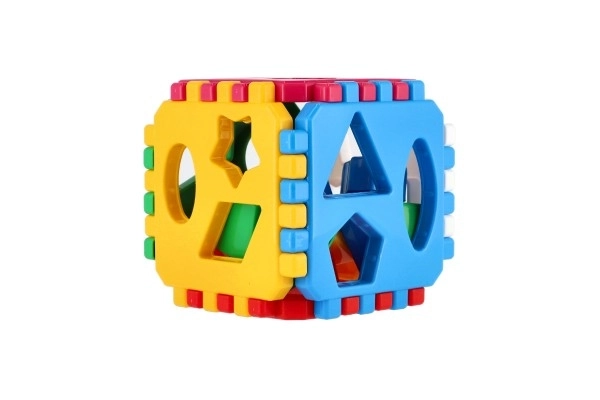 Vstavljiva kocka plastika 12x12cm v mreži 12m+
