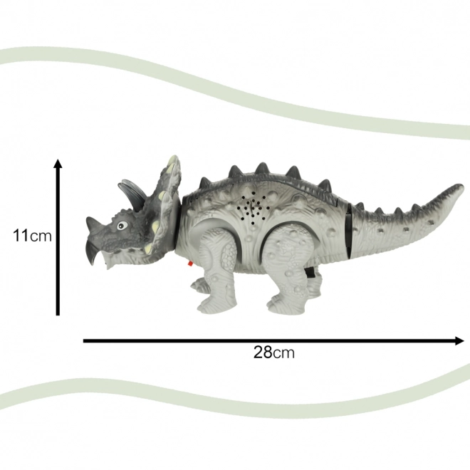 Dinozaver Triceratops na baterije Interaktivna igrača hodi sveti rjove