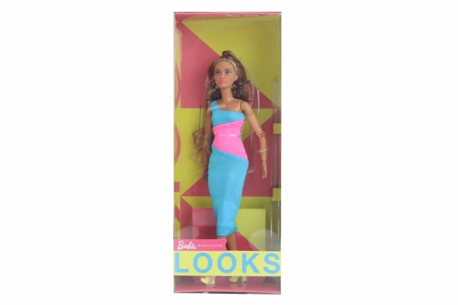 Barbie Looks rjavolaska s čopkom HJW82