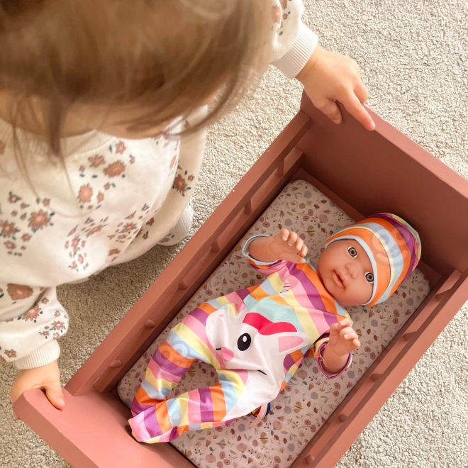 Woopie kraljevska oblačila za punčke samorog komplet oblačilo kapica 43-46 cm