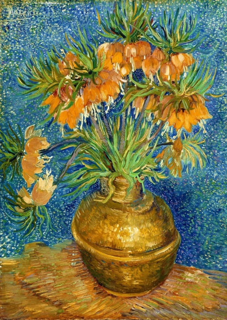 Sestavljanka Vincent van Gogh: Perunike v bakreni vazi 1000 kosov