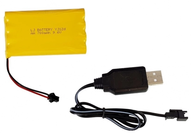 Velik R/C 2,4 Ghz daljinsko voden tank Luči Zvok Streljanje Zelena
