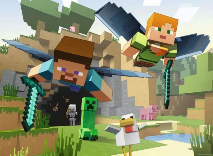 Sestavljanka Minecraft 200 koščkov Ravensburger