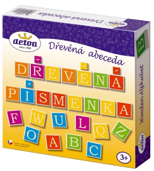 Lesena abeceda - 60 delov