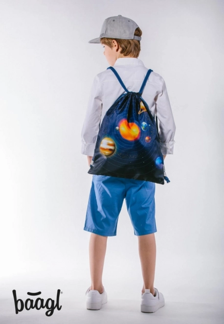 BAAGL SET 3 Zippy Planeti: torba, peresnica, vrečka