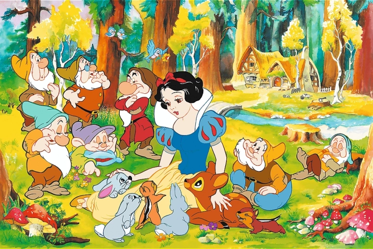 Sestavljanka Disney: Sneguljčica in sedem palčkov, 600 koščkov