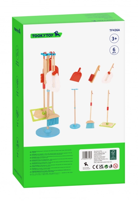 Lesena čistilna set za otroke Tooky Toy