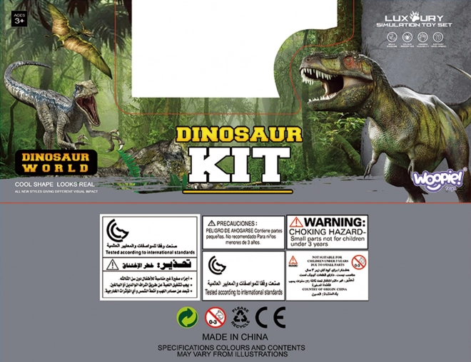 Set figur dinozavrov z igralno podlogo in kovčkom