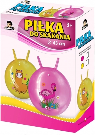 Skakalna žoga z ročaji Flaming 45 cm