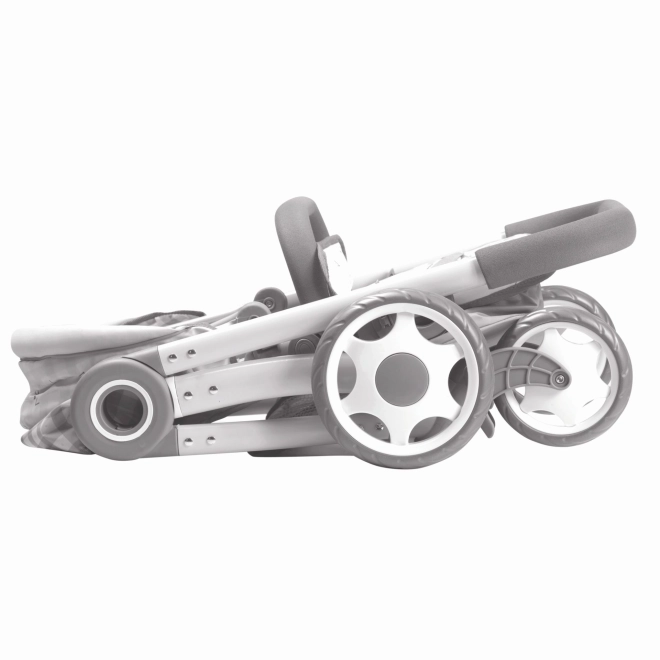 DeCuevas 80586 Zložljiv voziček za punčke 3 v 1 s torbo FUNNY 2023 - 70 cm
