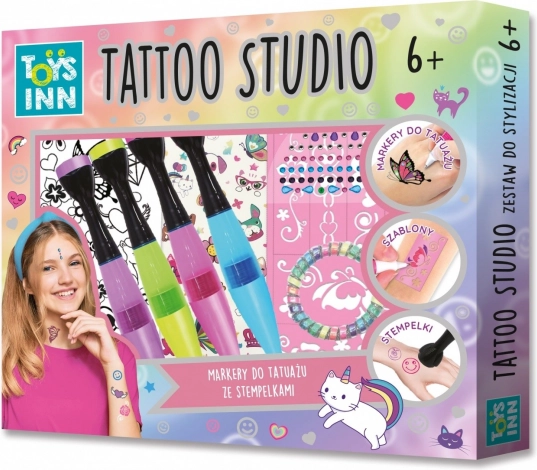 set flomastrov za tetoviranje z žigi tattoo studio