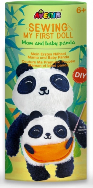 Šivalni komplet Moj prvi plišasti medvedek Panda za otroke