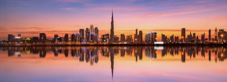 Panoramske sestavljanke Dubajska panorama 1000 kosov