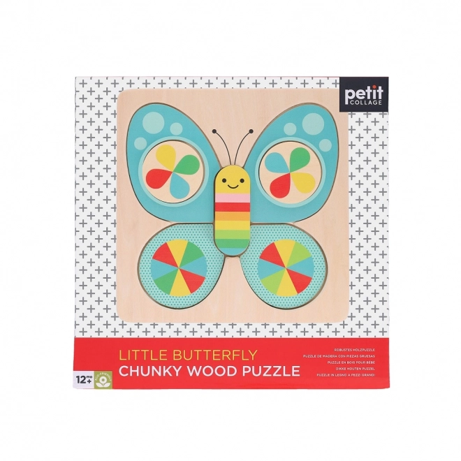 Petit Collage Lesene puzzle Metulj