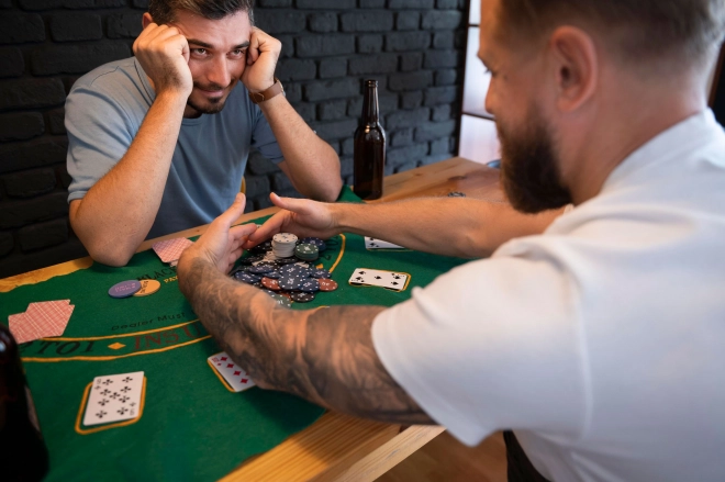 Poker in Blackjack set – 500 žetonov, 2 kompleta kart, kocke, igralna podloga, zaklenljiv kovček