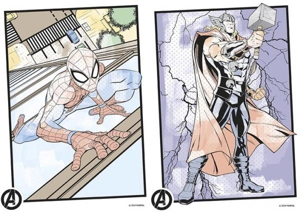 Pobarvanke Barvaj z vodo Marvel