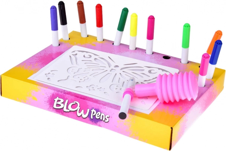 Večkrat uporabne šablone in stojalo za flomastre