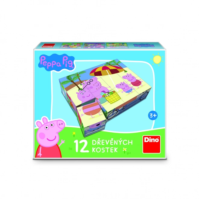 PEPPA PIG 12 Lesene licencirane kocke