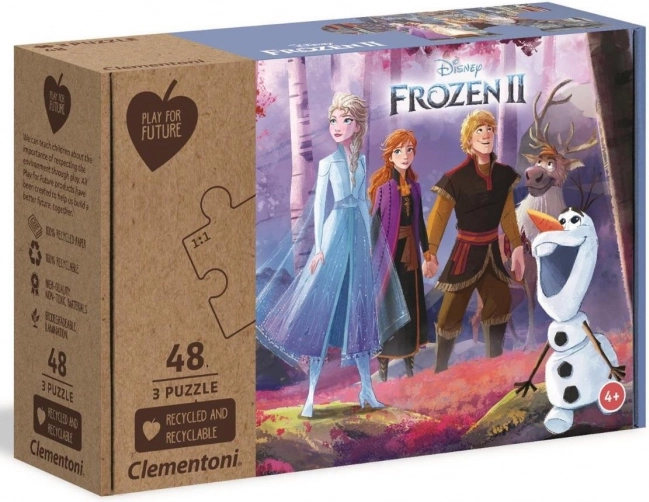 Otroški puzzle Ledeno kraljestvo 2 - 3x48 koščkov