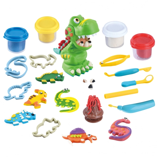 Playgo Modelina zobozdravnik dino set 4x56 g