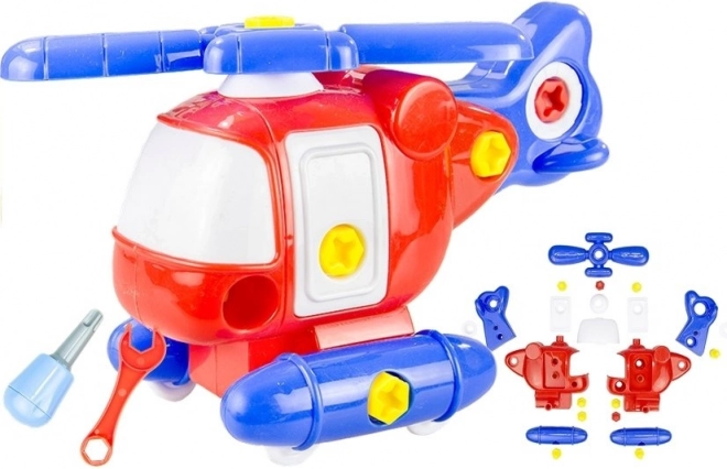 Sestavljiv helikopter z vijaki za otroke