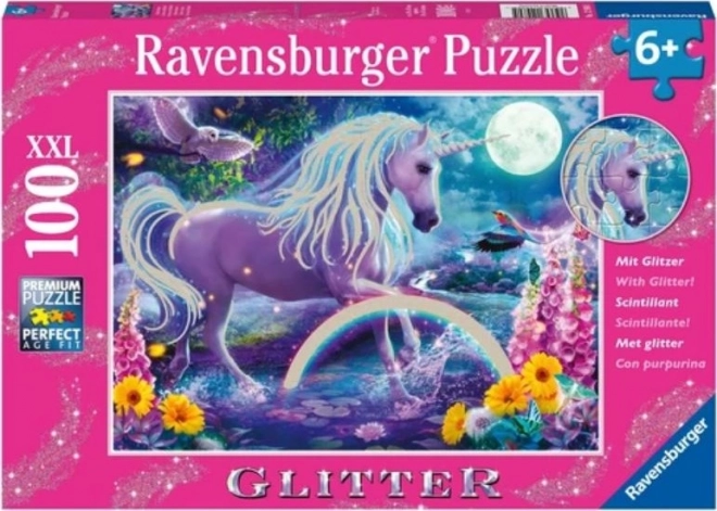 Ravensburger sestavljanka z bleščečim samorogom 100 kosov