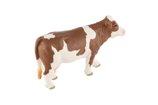 Realistični model plastične krave češkega lisastega goveda 12 cm