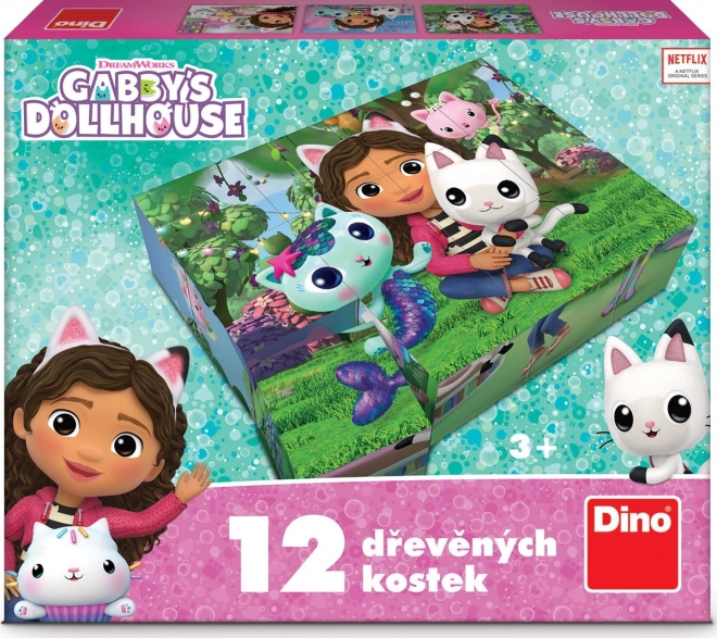 Lesene licenčne kocke Gabi – 12 kock